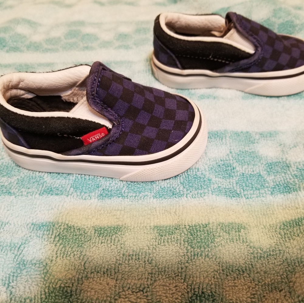 Baby checkered vans
